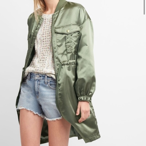 GAP Jackets & Blazers - GAP Sateen Utility Jacket
